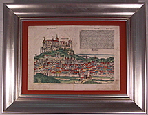 Doppelseitige Stadtansicht W&Atilde;&frac14;rzburg